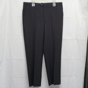 Corneliani Mens Dress Pants 38 X 30 Elite Slim Wool Extra Fine Black Italy Made